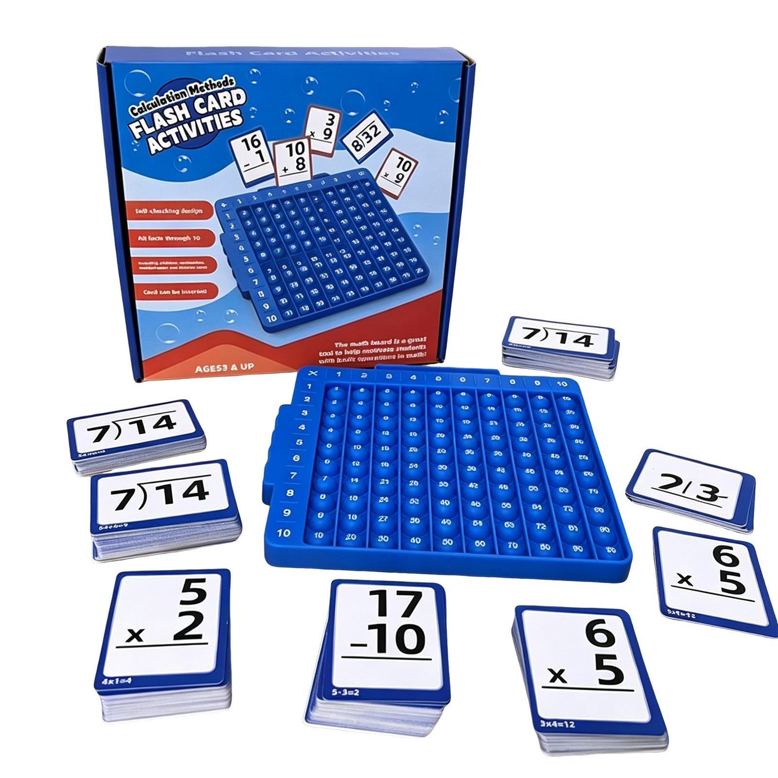 Math Flash Cards Addition Flash Cards Portable Learning Toy With Multiplication