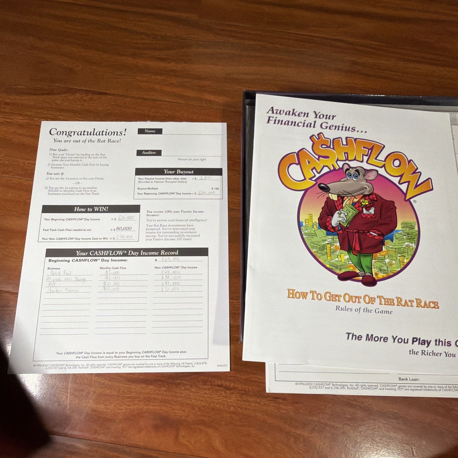 Rich Dad Cashflow 202 & How To Get Out Of The Rat Race Learning Course Set