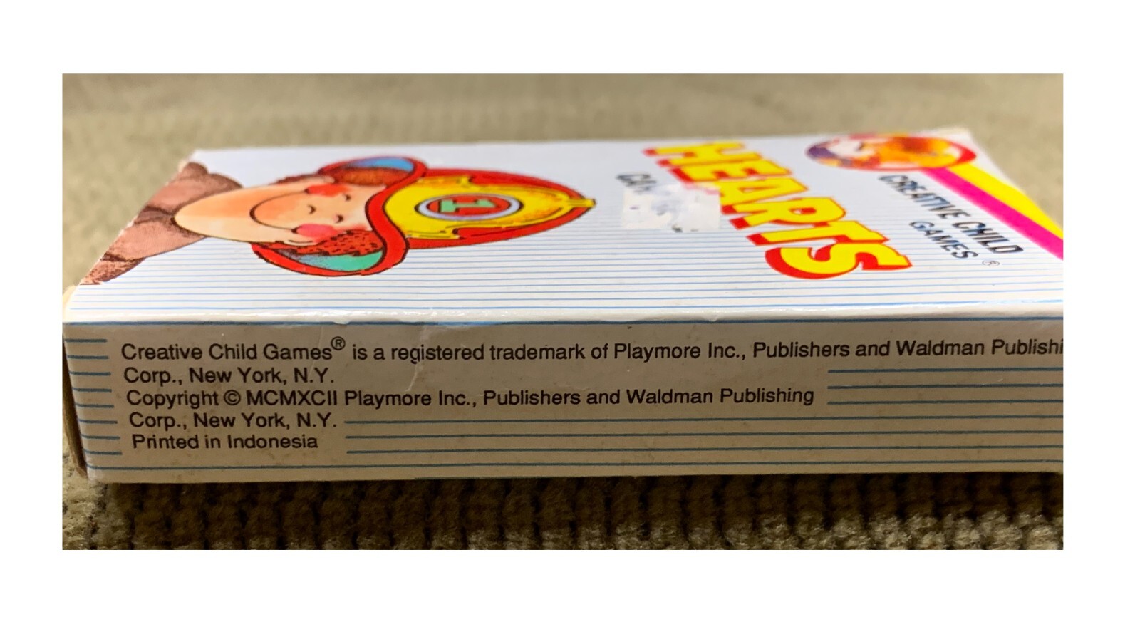 VINTAGE “HEARTS” CARD GAME FOR CREATIVE CHILDREN TO PLAY