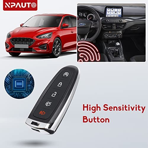 NPAUTO Key Fob Fits for 2011-2015 Ford Explorer Edge, 2015-2019 Focus, Taurus,