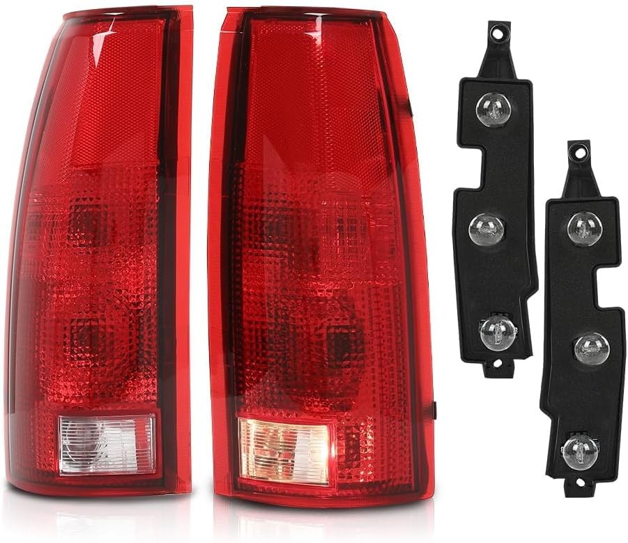 PIT66 Tail Lights w/Connector Circuit Compatible with Chevy GMC Silverado Sierra