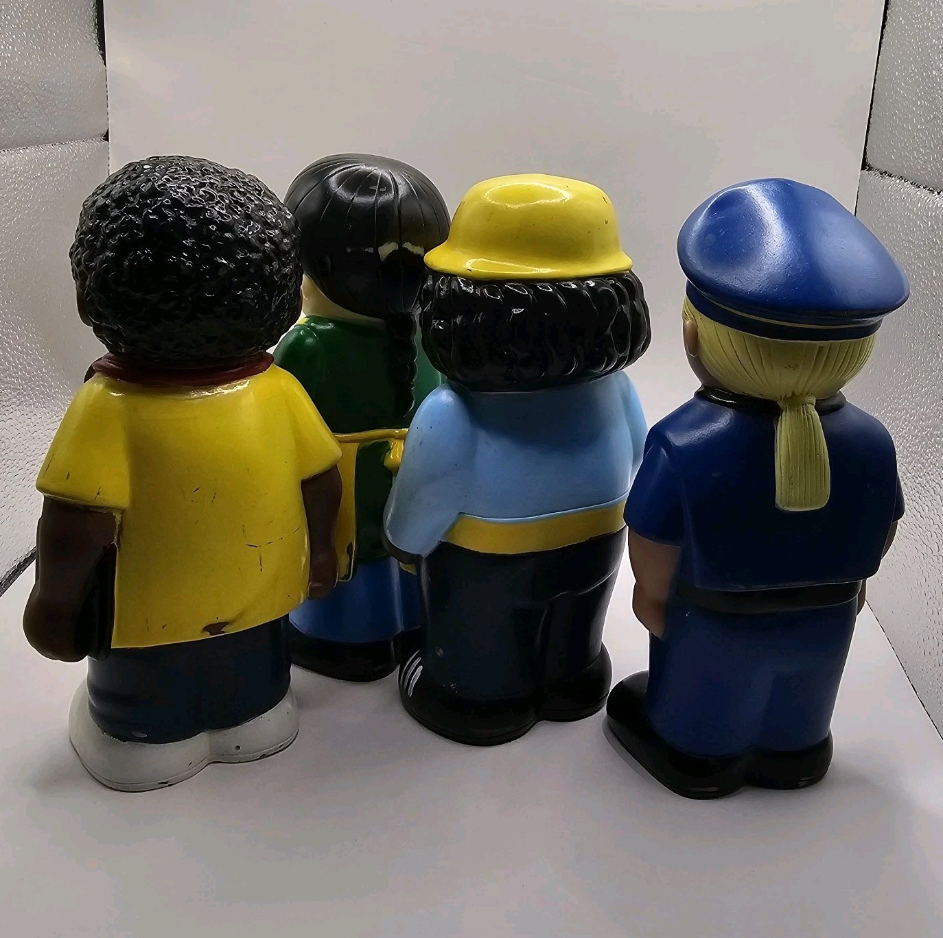 EXCELLERATIONS Early Learning Soft Vinyl Community Town Workers 6.5″ – LOT Of 4