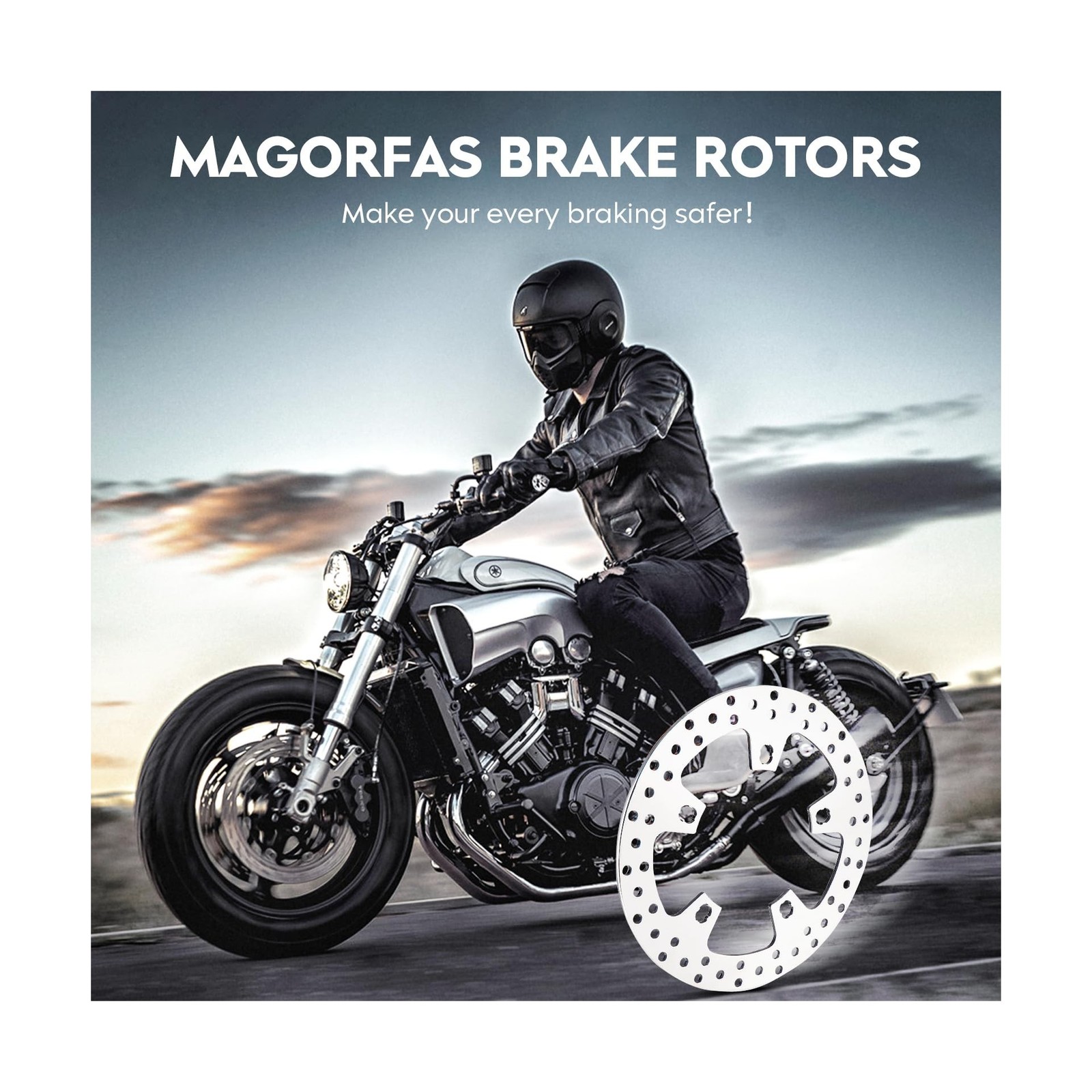 11.8″ Front Brake Disc Rotor with Bolts Fit for Harley Road King/Street Glide…