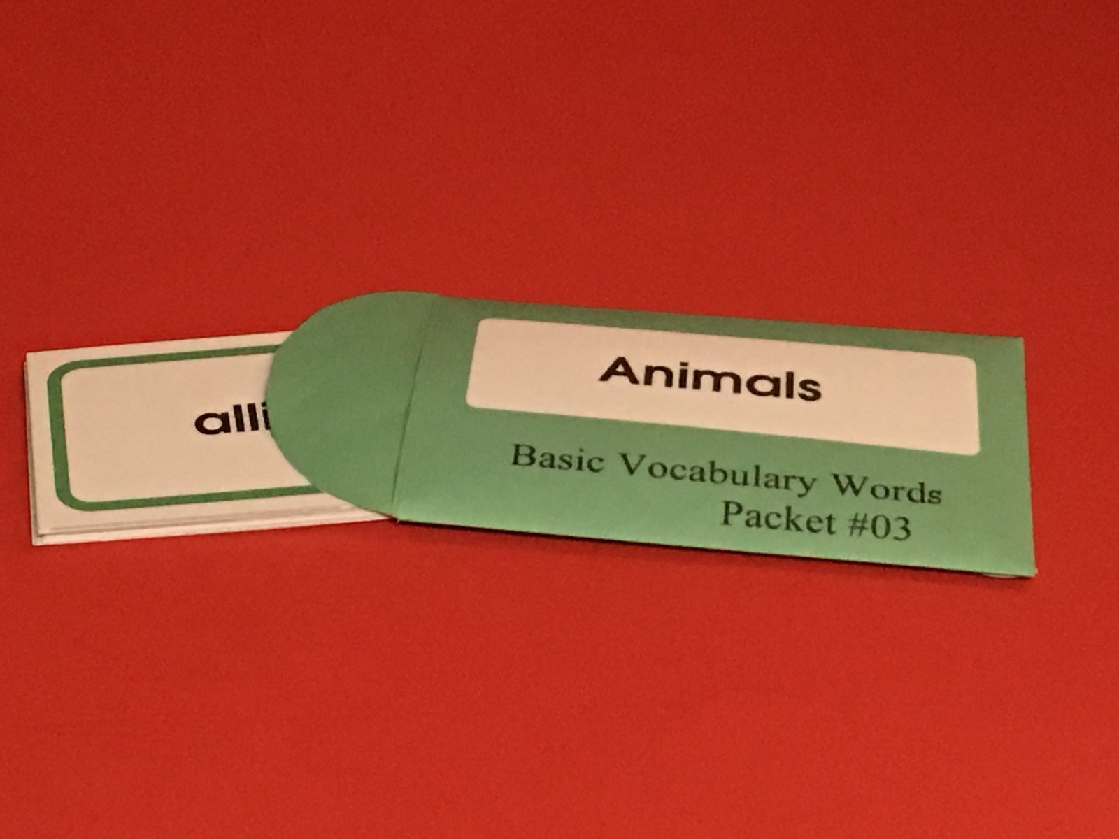 Animals – Basic Vocabulary Cards – ESL – Word Packet #3 – Animals (52 Words)