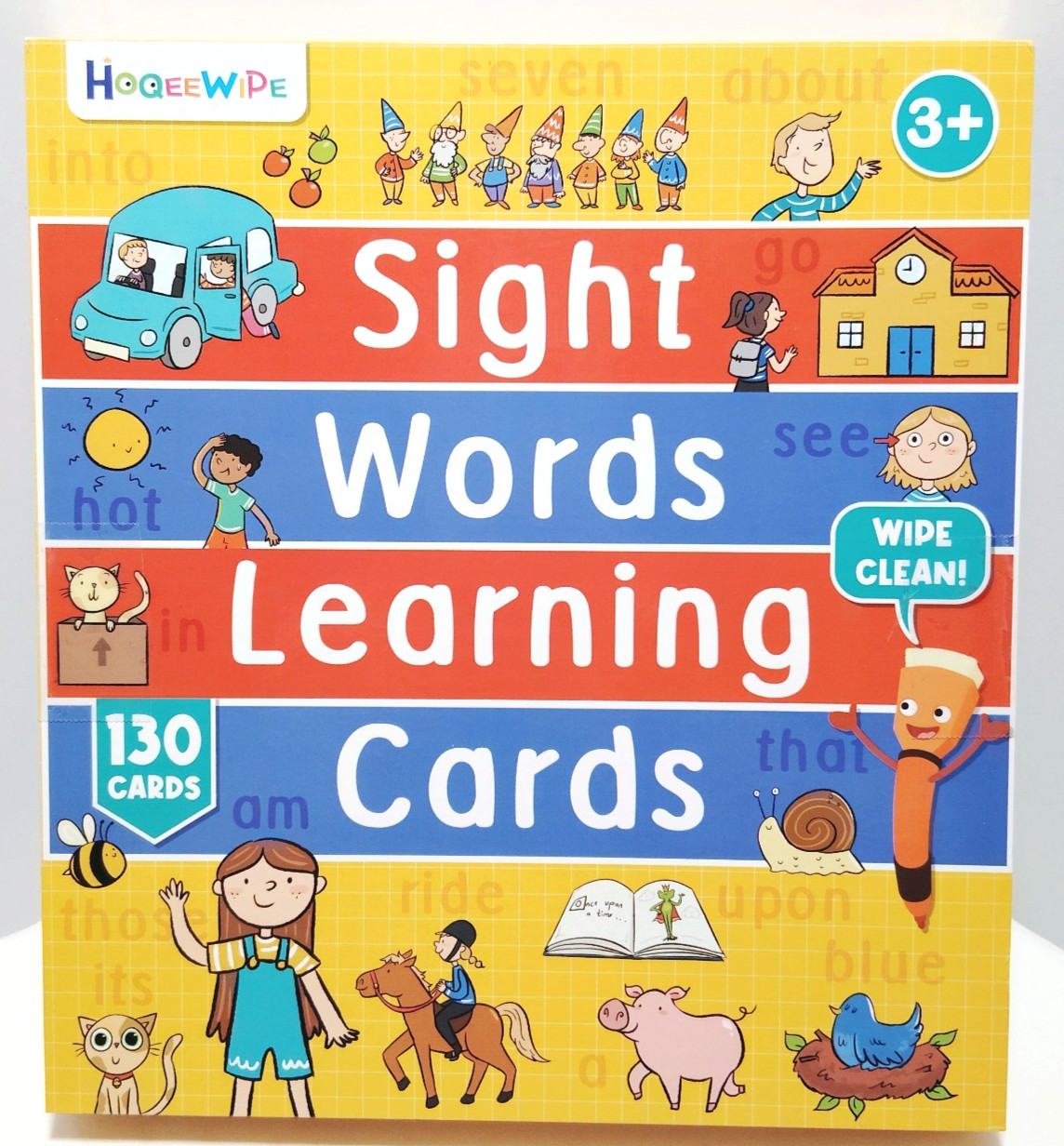 Sight Words Learning Cards 130pc Wipe Clean Reusable Ages 3+ New Sealed Kids