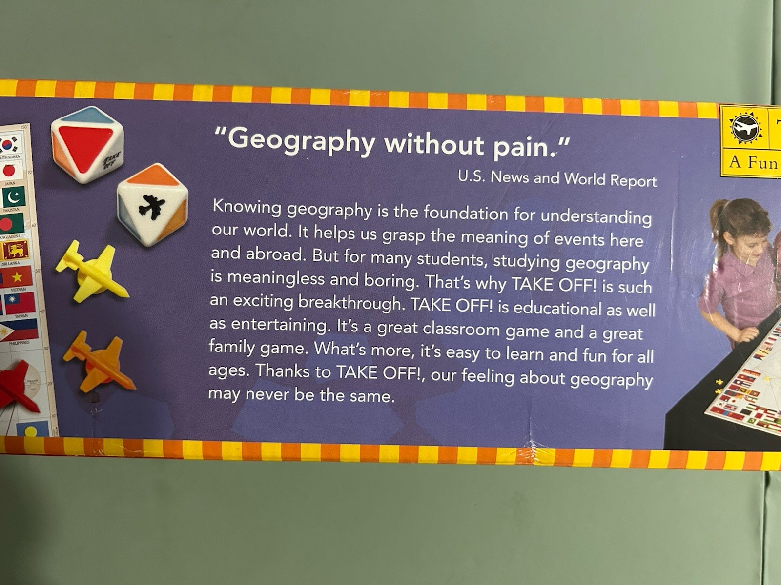 Take Off! The Game That Teaches Geography / A Fun & Fast Moving Map Game