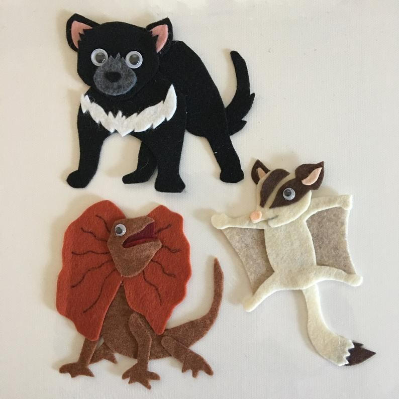 Australian Animals Sample Set for Felt /Flannel Board Play