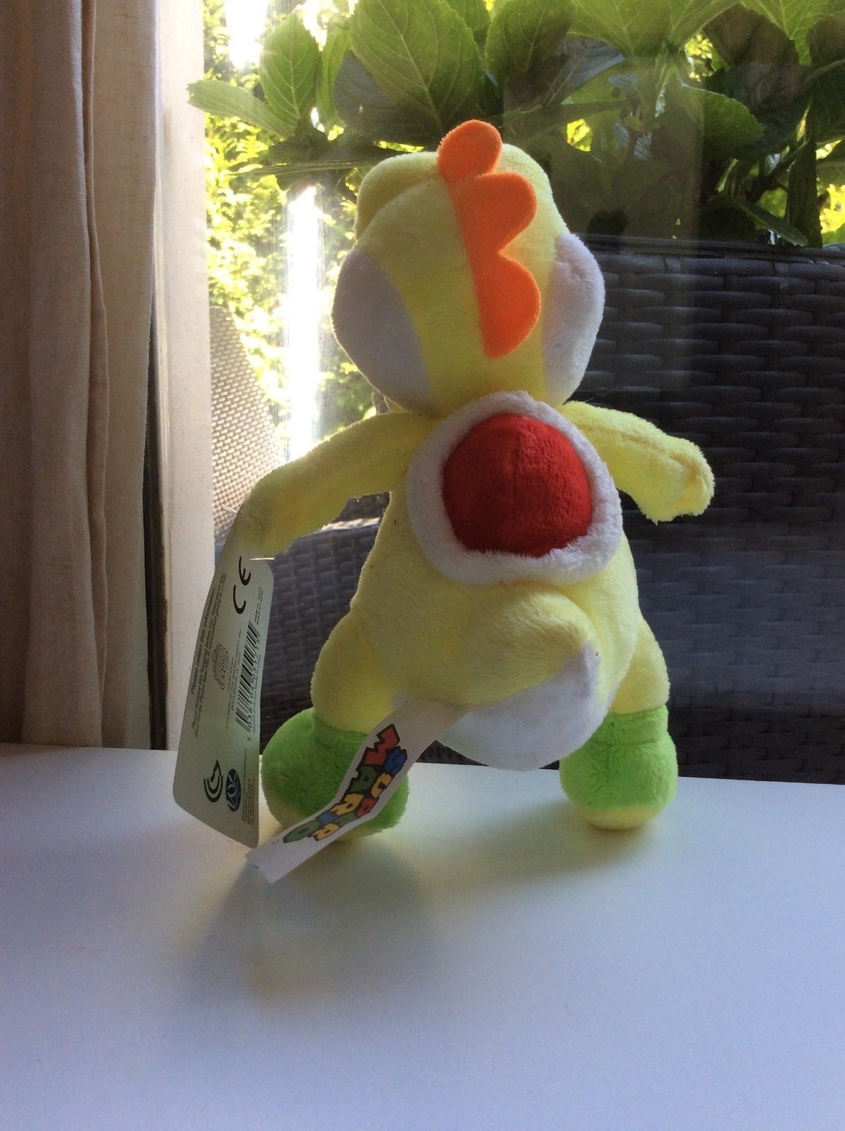 👿 Yoshi Yellow Plush Blanket Super Mario Nintendo New With Tag 20cm