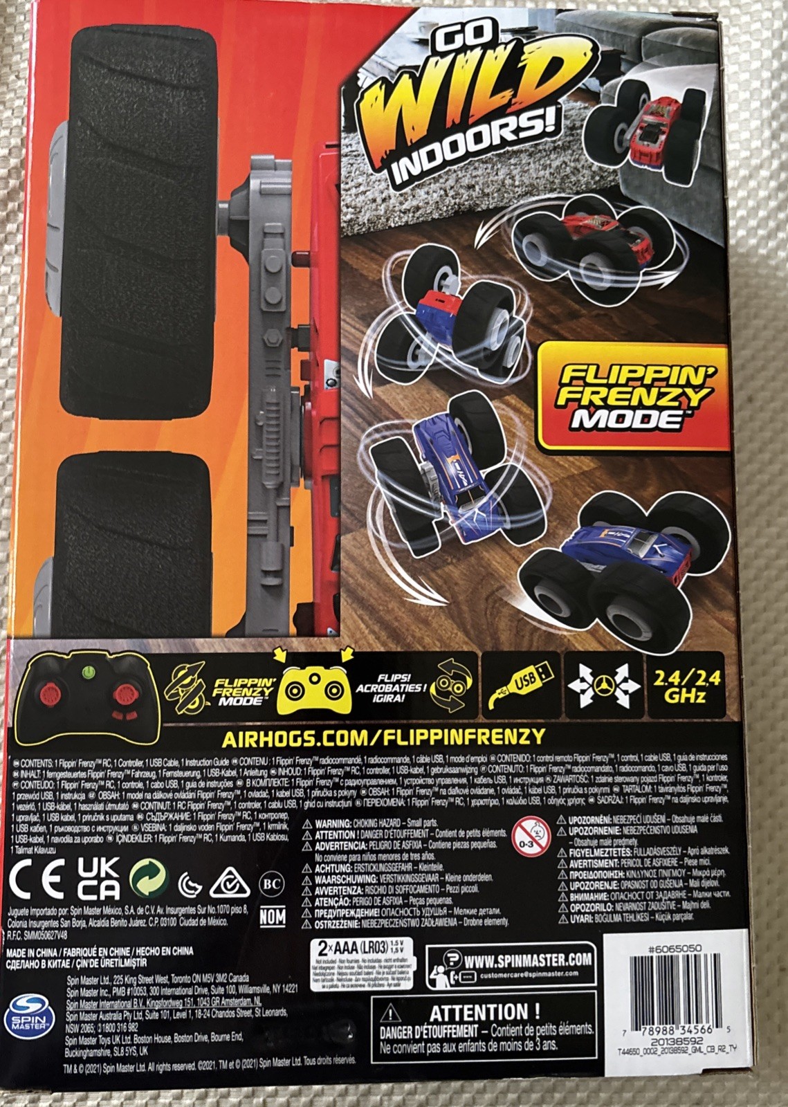 Air Hogs Super Soft Flippin Frenzy 360 Tornado Action Stunt Vehicle Remote NEW