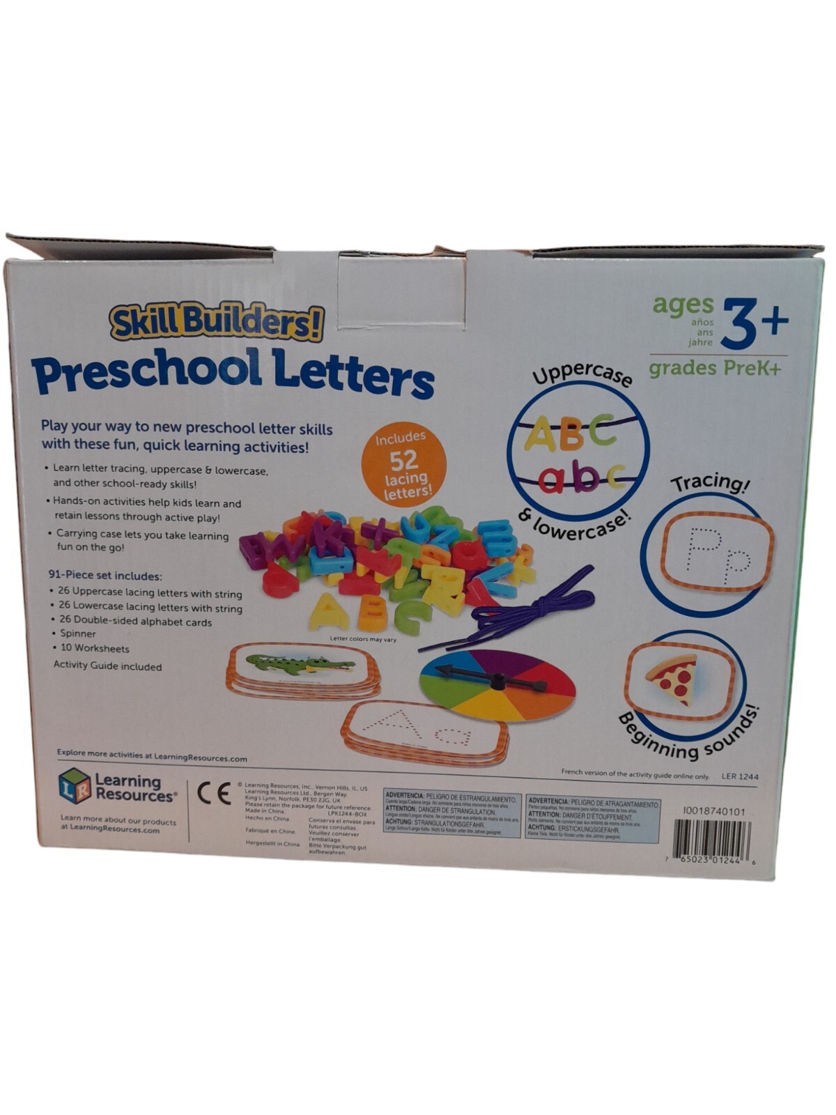 Learning Resources Skill Builders! Preschool Letters Multicolor (LER1244)