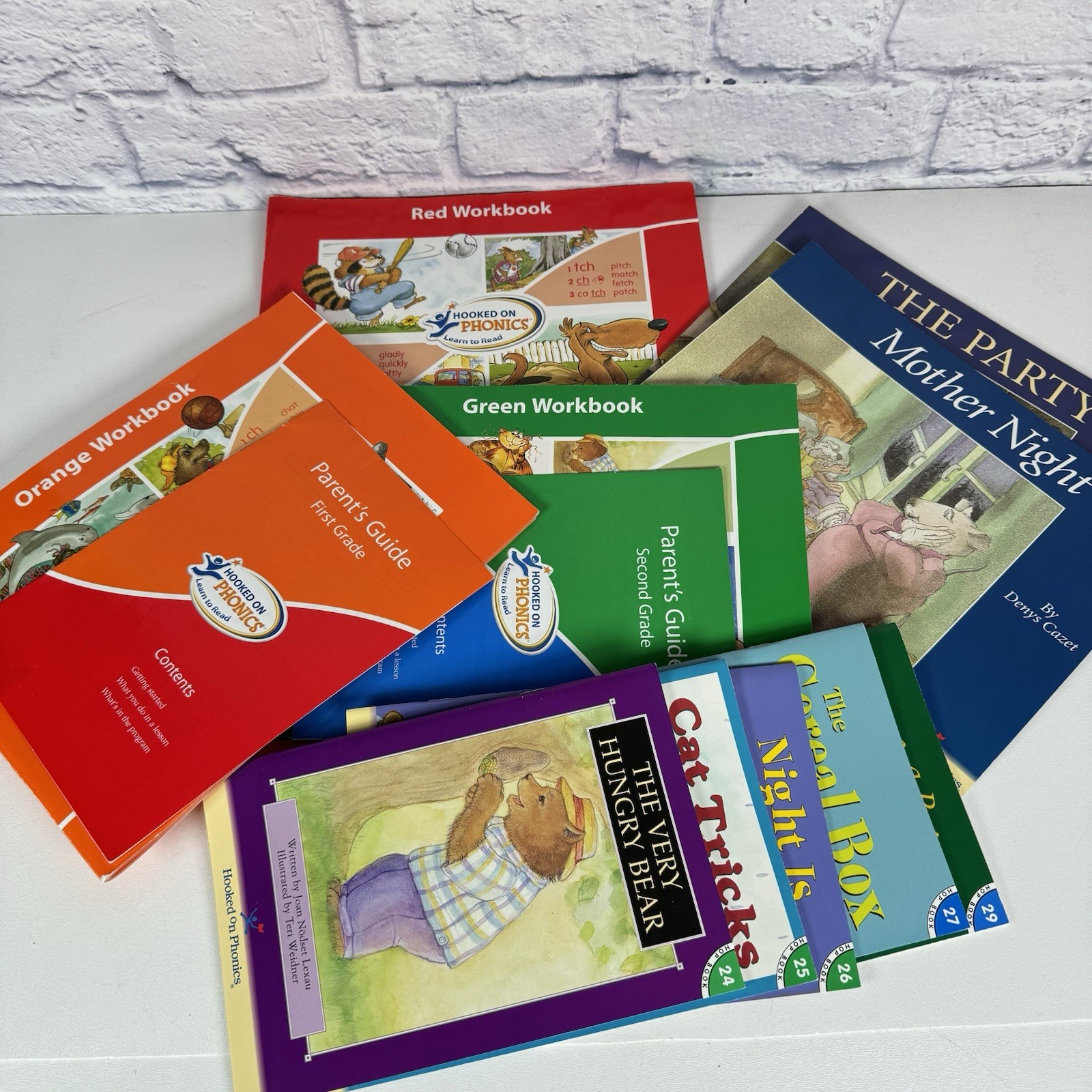 Hooked on Phonics Learn to Read REPLACEMENT Workbooks And Hop Books