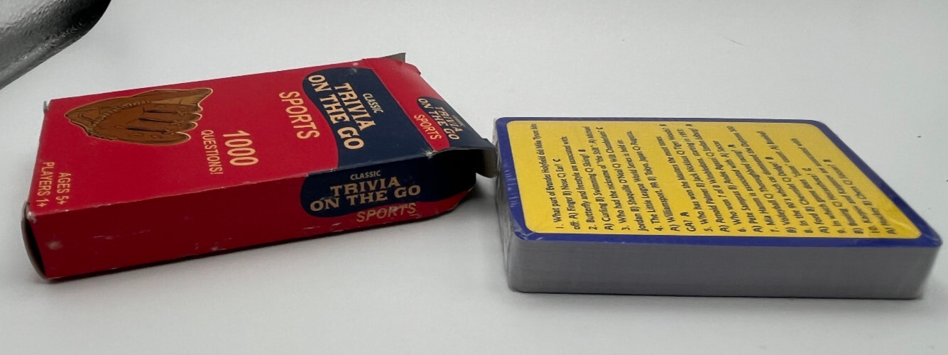 Sports Trivia On The Go Cards NEW sealed
