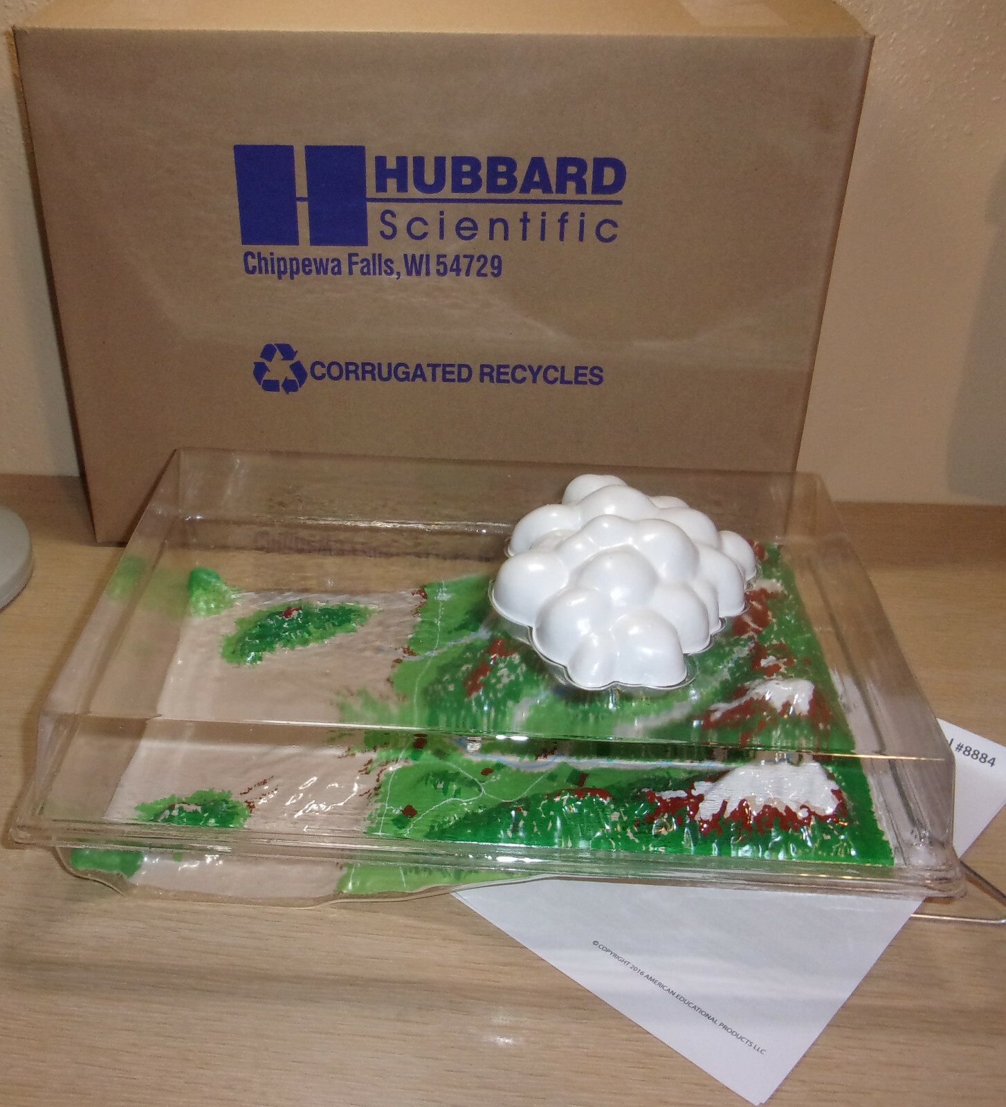 NEW IN UNOPENEDBOX HUBBARD SCIENTIFIC WEATHER WATER CYCLE MODEL COMPLETE INSTRUC