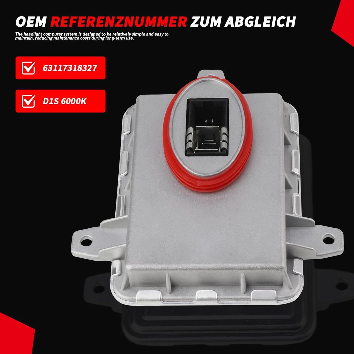 1669002800 D1S 6000K Headlight Control Unit, Bulb 6000K Set 2008-2025 for