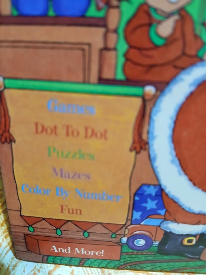 Playmore Inc. Christmas Fun Pad Mazes Coloring Games Dot To Dot Color By #
