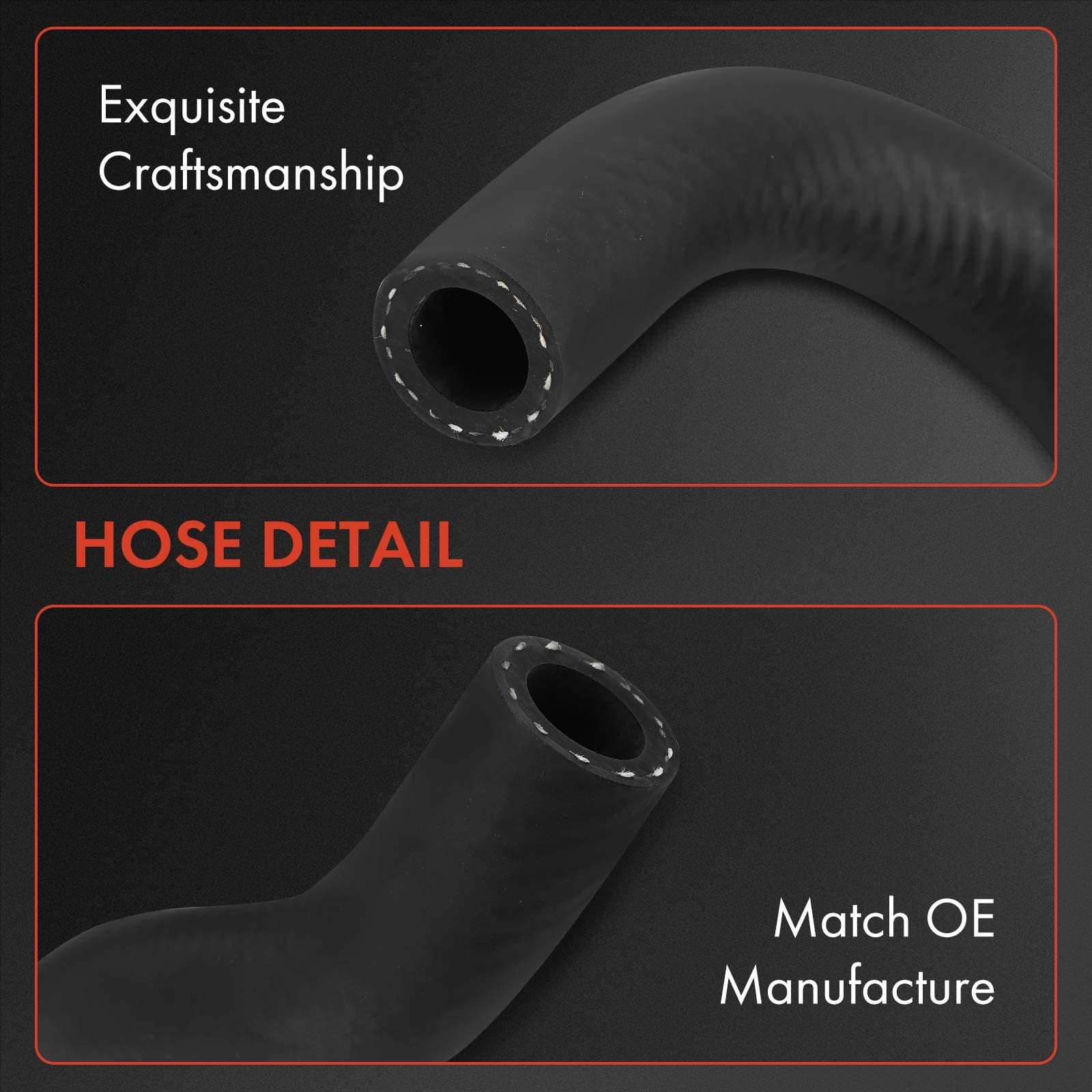 A-Premium Power Steering Reservoir/Suction Line Hose Assembly Black