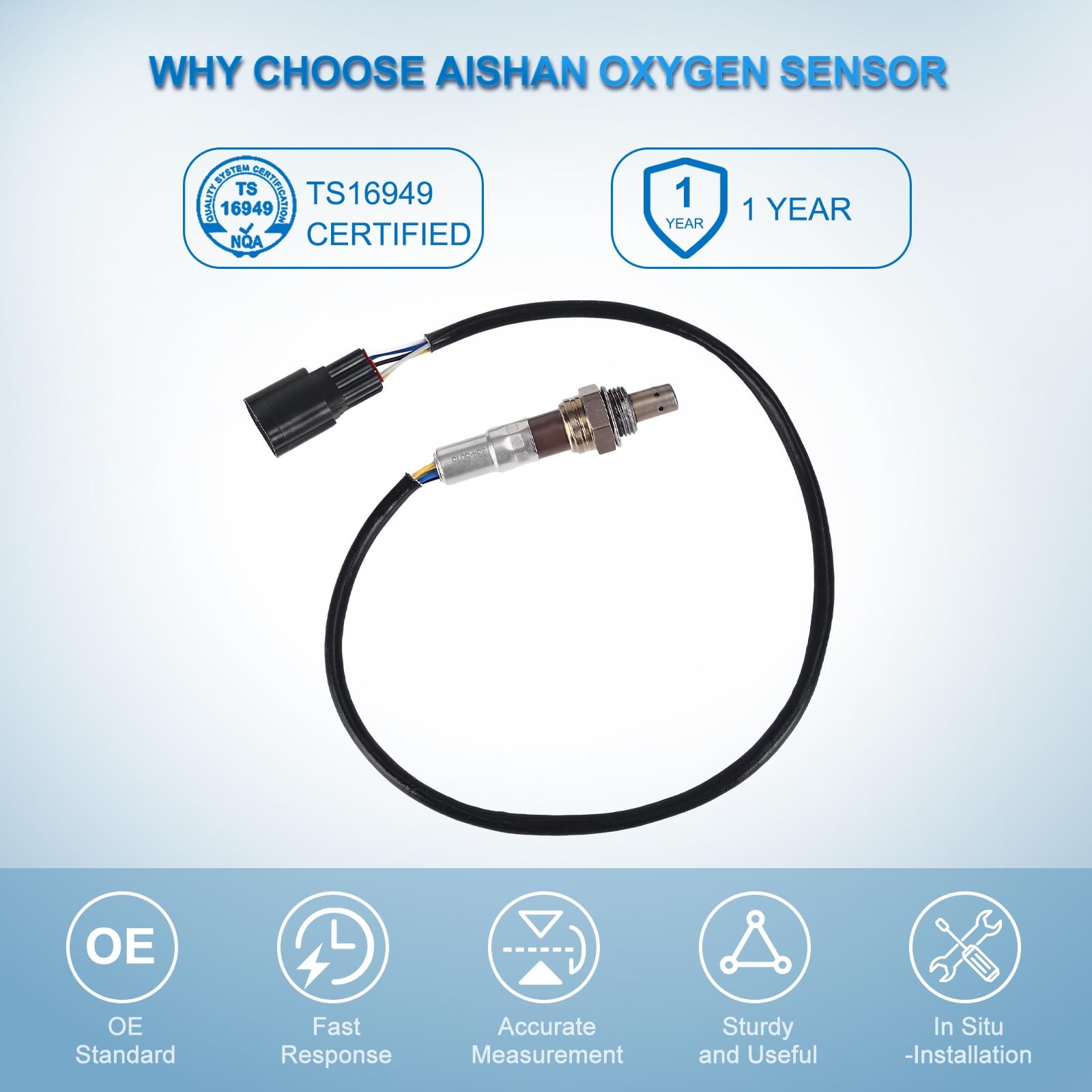 AISHAN 1PC O2 Oxygen Sensor Upstream 234-5015 Compatible with Mazda 5 2.3L…