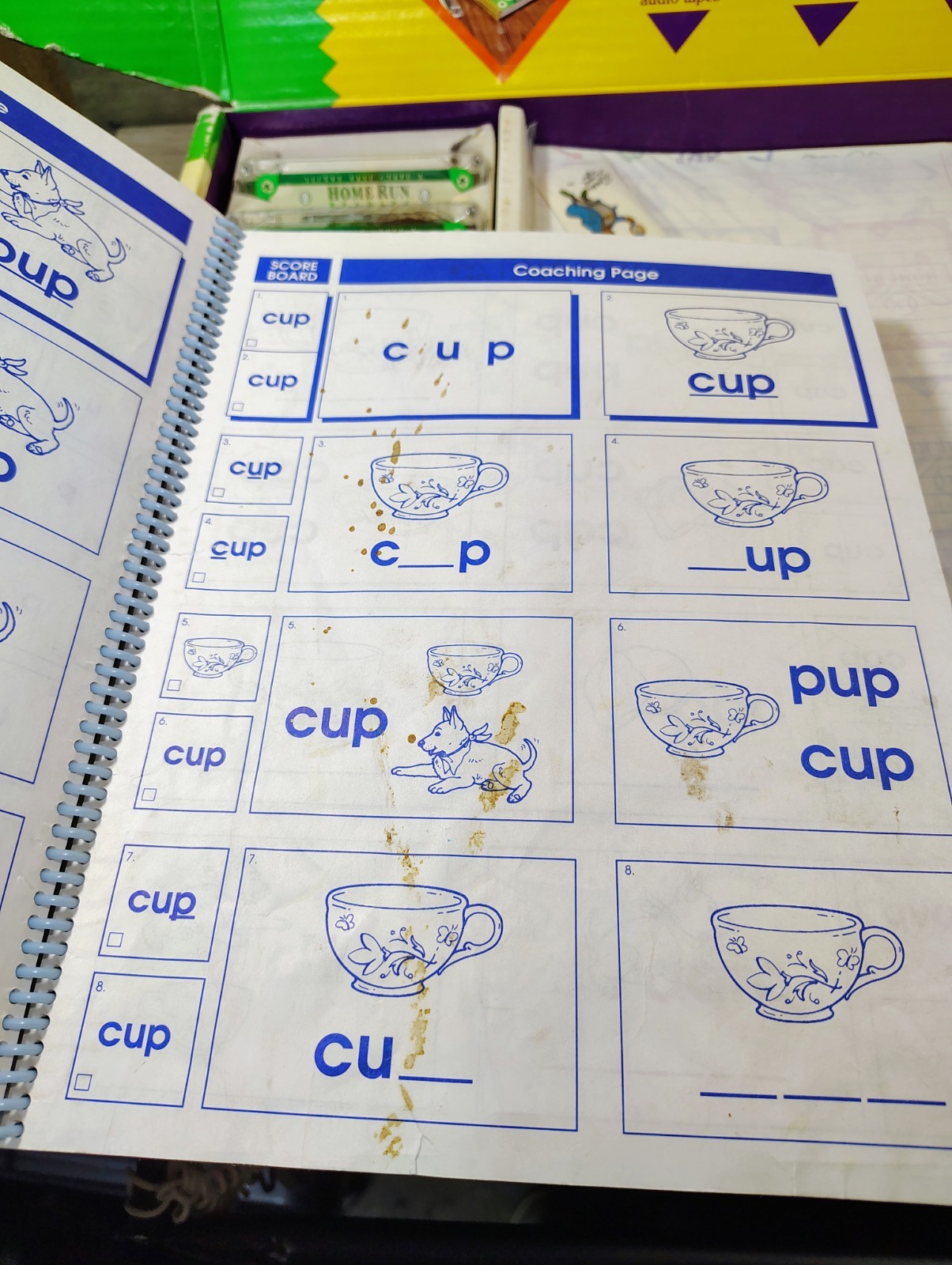Learn to Read Program by Educational Insights 4+ Home Run School Workbooks Tapes