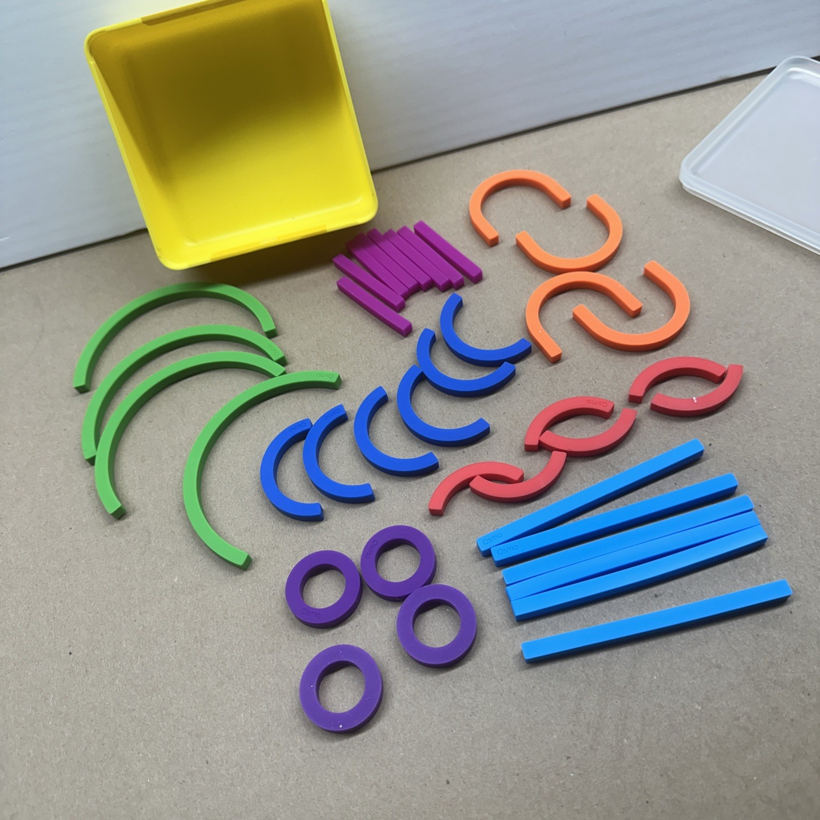 Osmo ABC Squiggle Magic In Box 38 PC Complete Sticks & Rings Little Genius W59