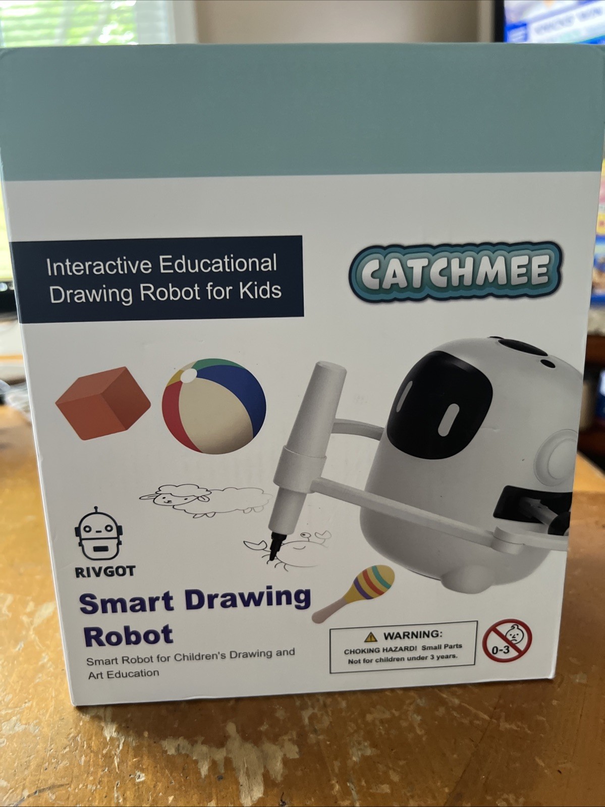RIVGOT Drawing Robot for Kids, Voice Interactive Educational 150 Cards – SEALED