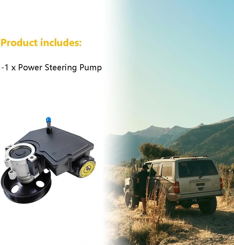 Power Steering Pump 20-38771 with Reservoir | Fit for Jeep Cherokee XJ