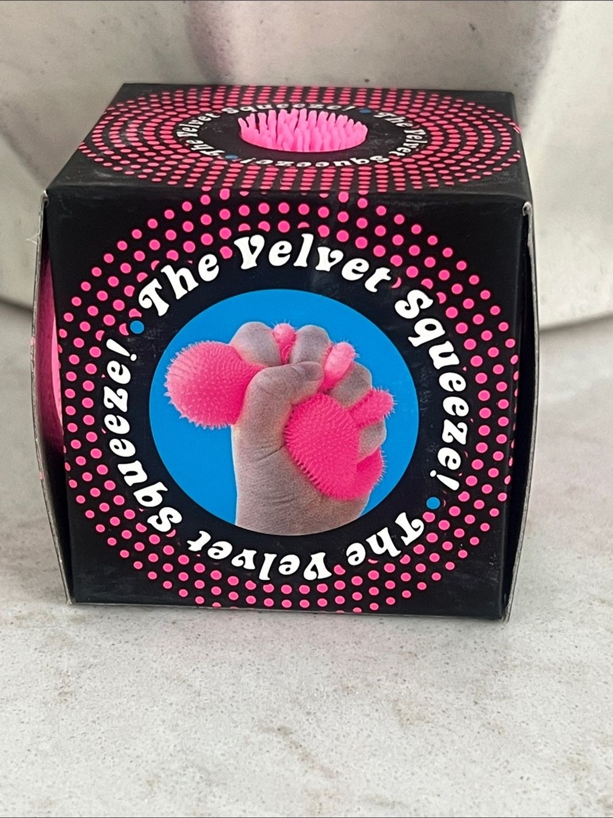 Needoh Fuzzball The Velvet Squeeze Pink