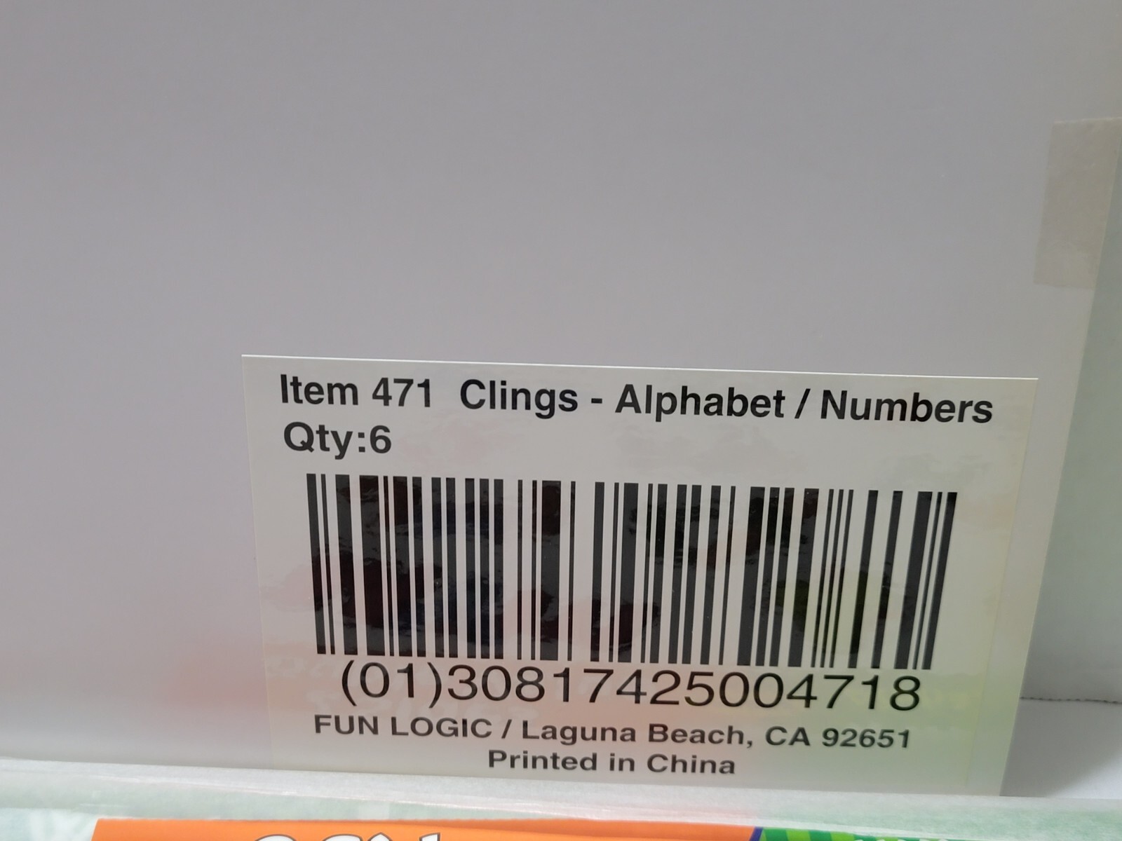 6 FULL SETS OF ALPHABET WINDOW CLINGS + NUMBERS 0-9 EDUCATIONAL HOME SCHOOL NEW