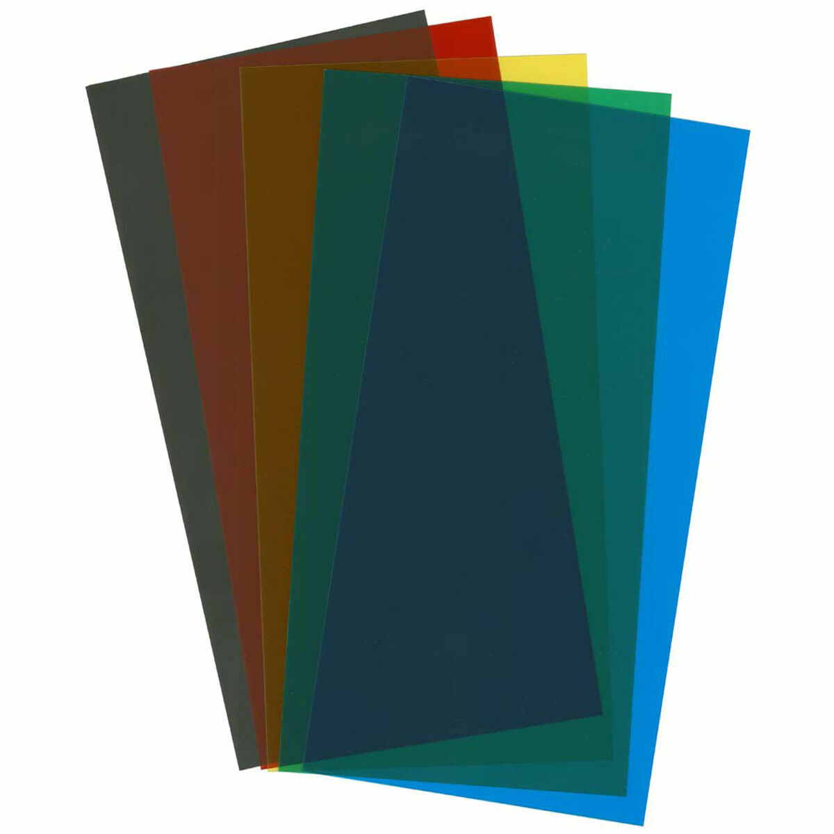 Evergreen 9905 Assortment Transparent Sheets Set, 6X12X.010, 5 pc