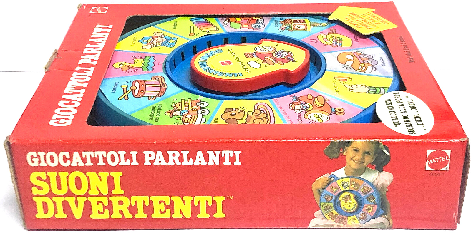 Talking Toys Funny Sounds Working by Mattel 1984 Made in Italy