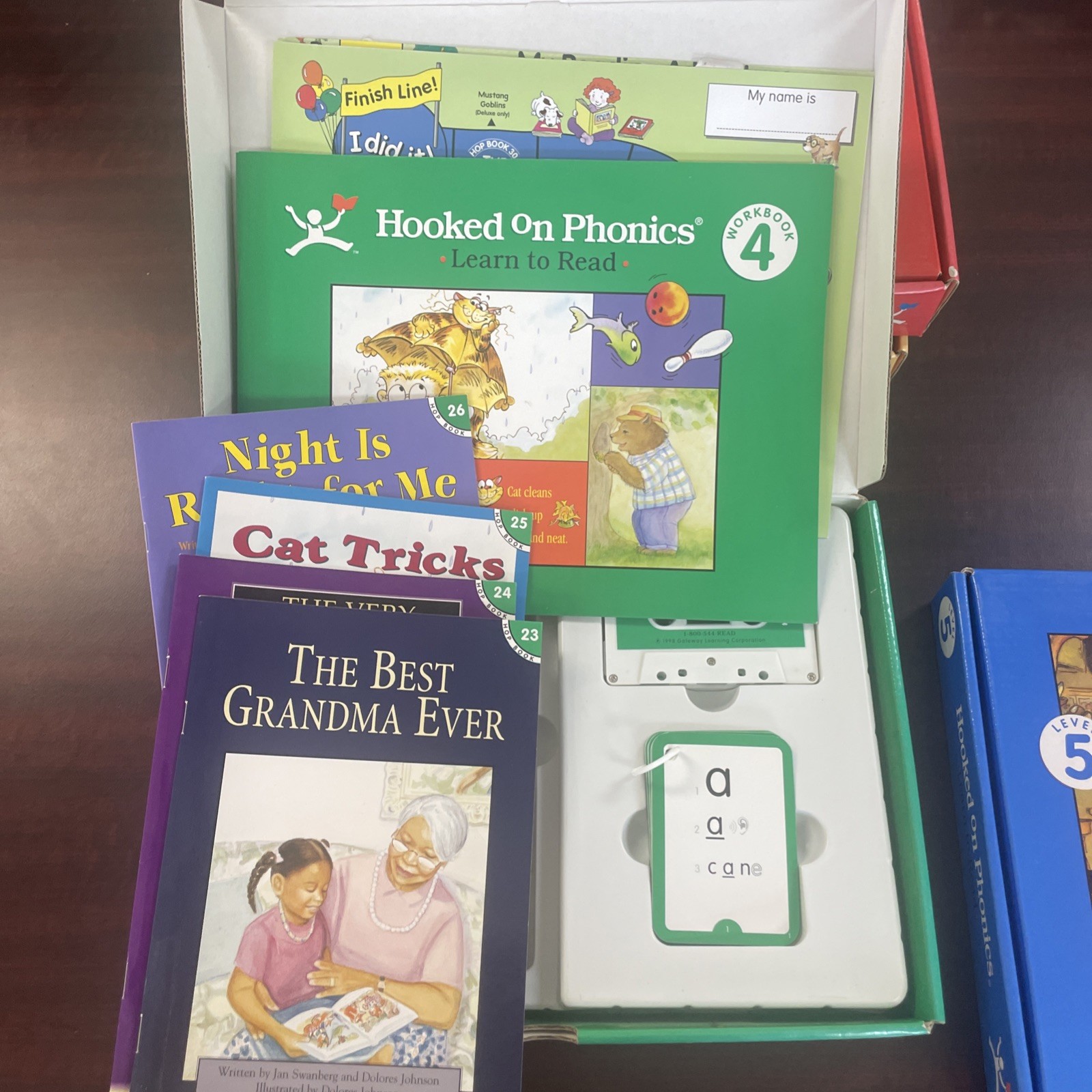 HOOKED ON PHONICS SET Levels 2 3 4 5 Learn To Read Books Parents Kit *Read*