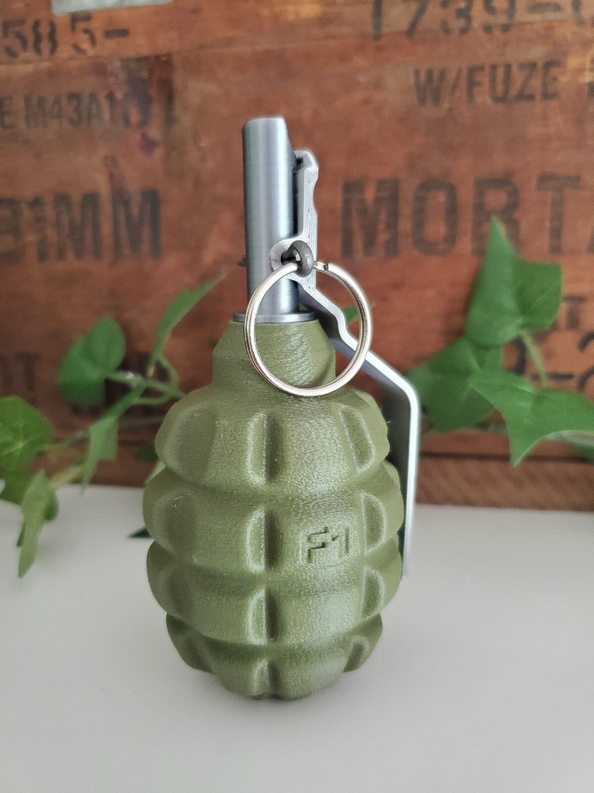 DUMMY Soviet F1 WW2 Era Frag Grenade – Accurate Size Plastic Replica
