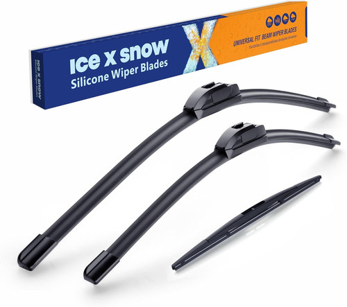 ICEXSNOW® Silicone Windshield Wiper Blades Replacement for Honda 26″+22″+16″