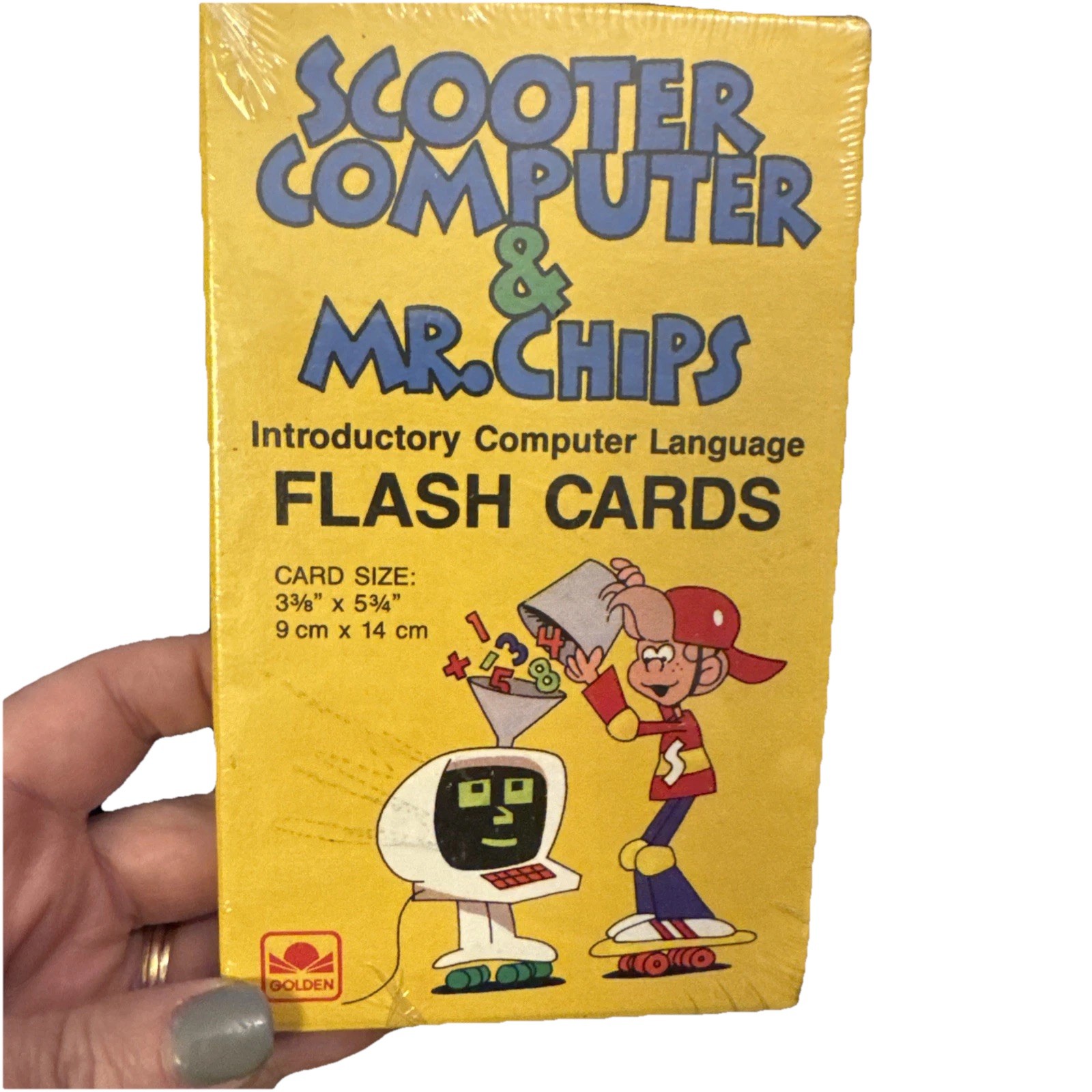 Scooter Computer/Mr. Chips Introductory Computer Language Flash Card in Box 4851
