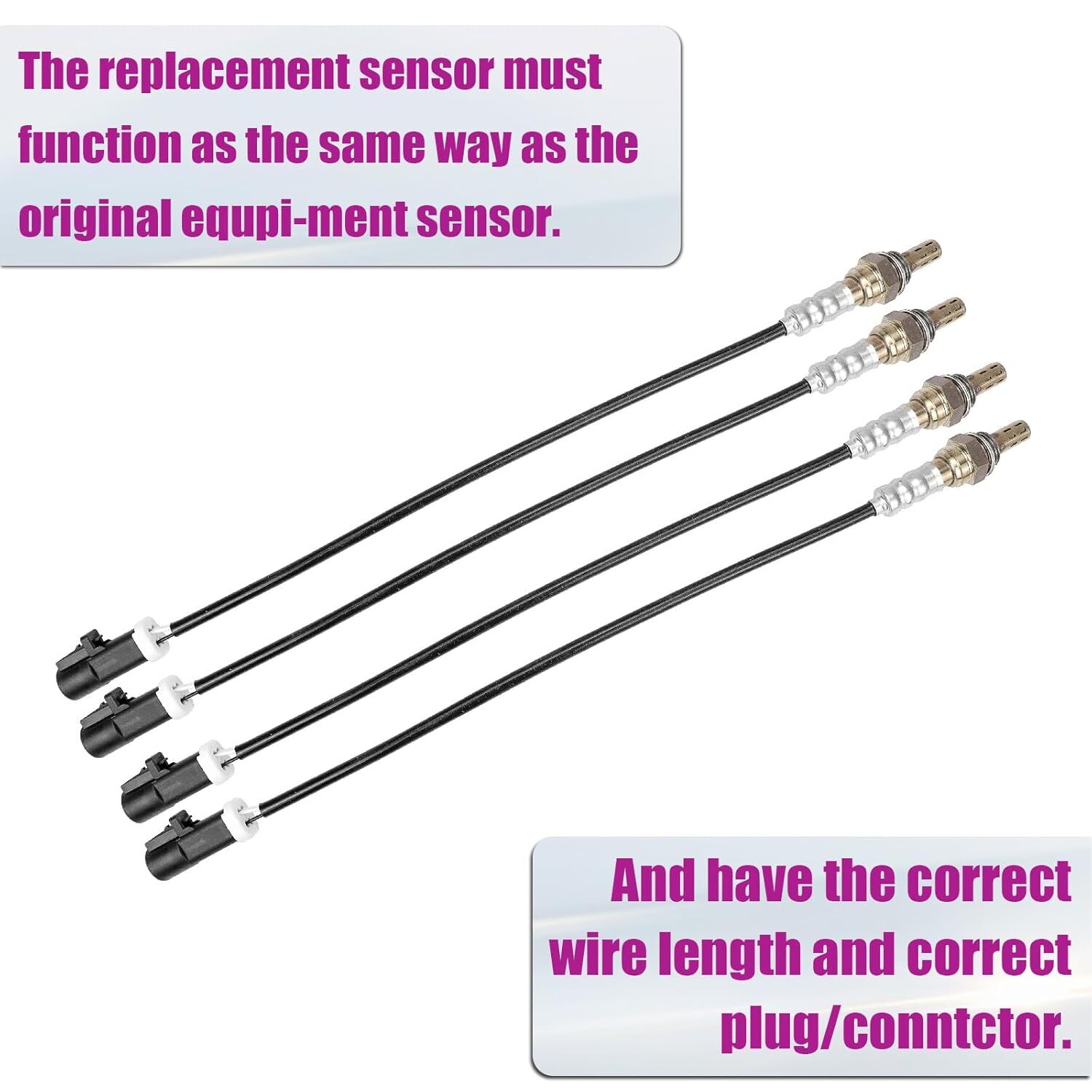 4pcs FEXON Oxygen Sensor Upstream Downstream O2 Sensor Compatible with Ford F150