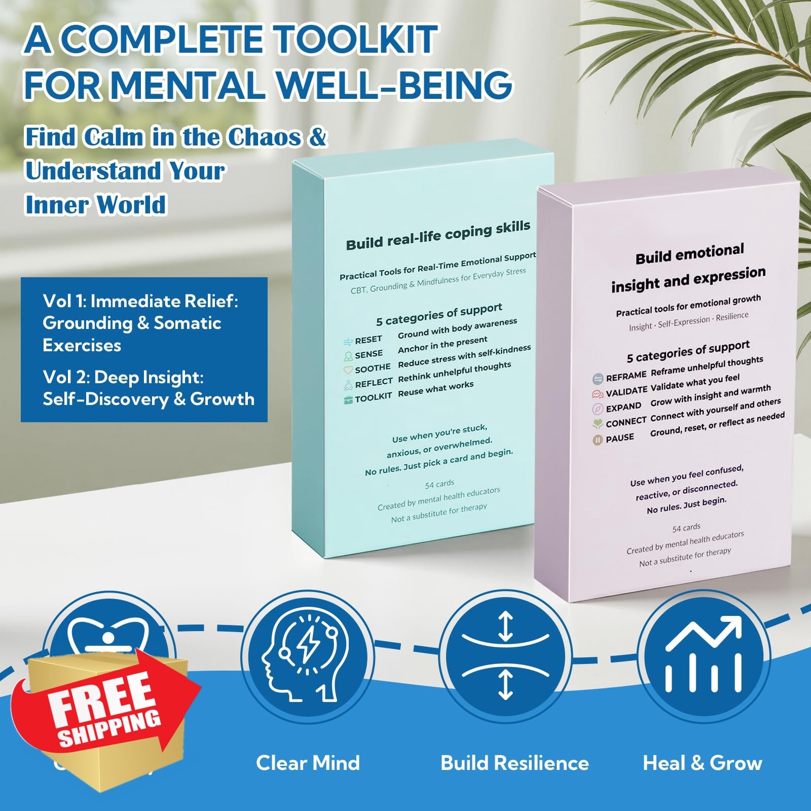 Blavvennt Mindfulness Cards Coping Skills Stress Relief