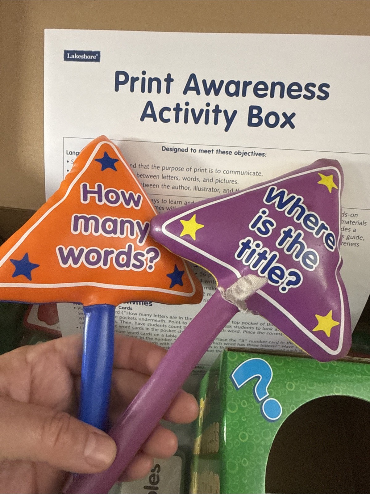 Lakeshore Activity Boxes Ages 3+, Getting Ready To Read, Phonological & Print ✅