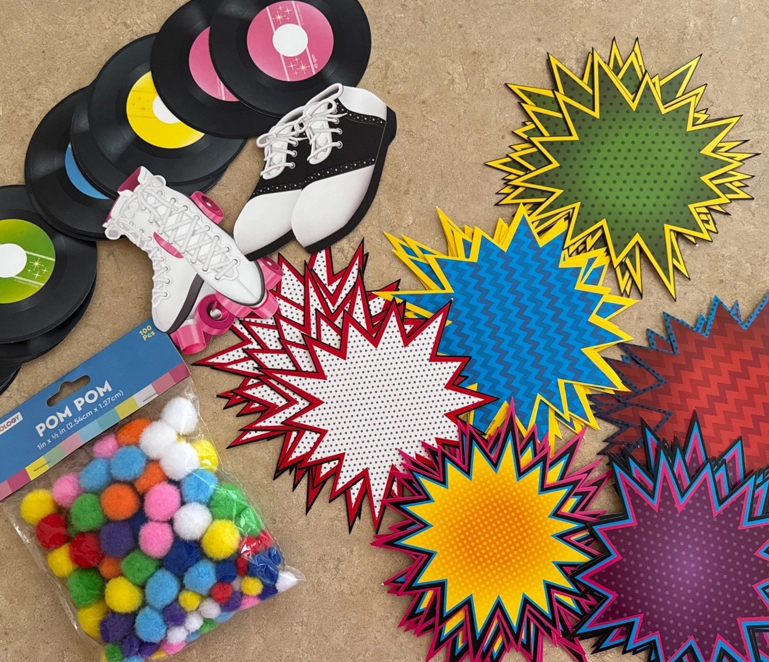 Bulletin Board Cutouts Classroom – Party Decor – Pom Pom Package