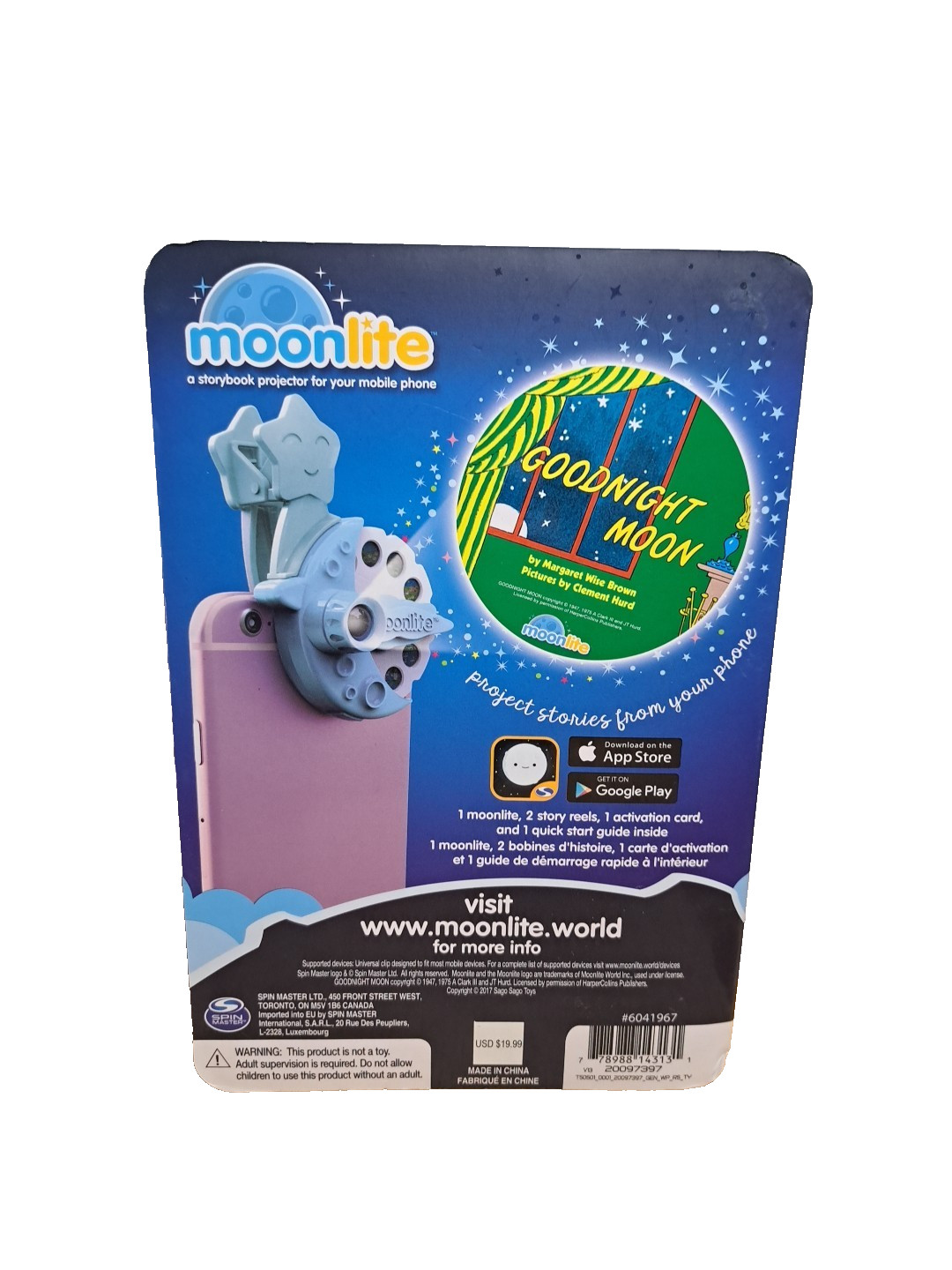 Moonlite Storybook Movie Projector Starter Pack Goodnight Moon & Sago Mini Reels