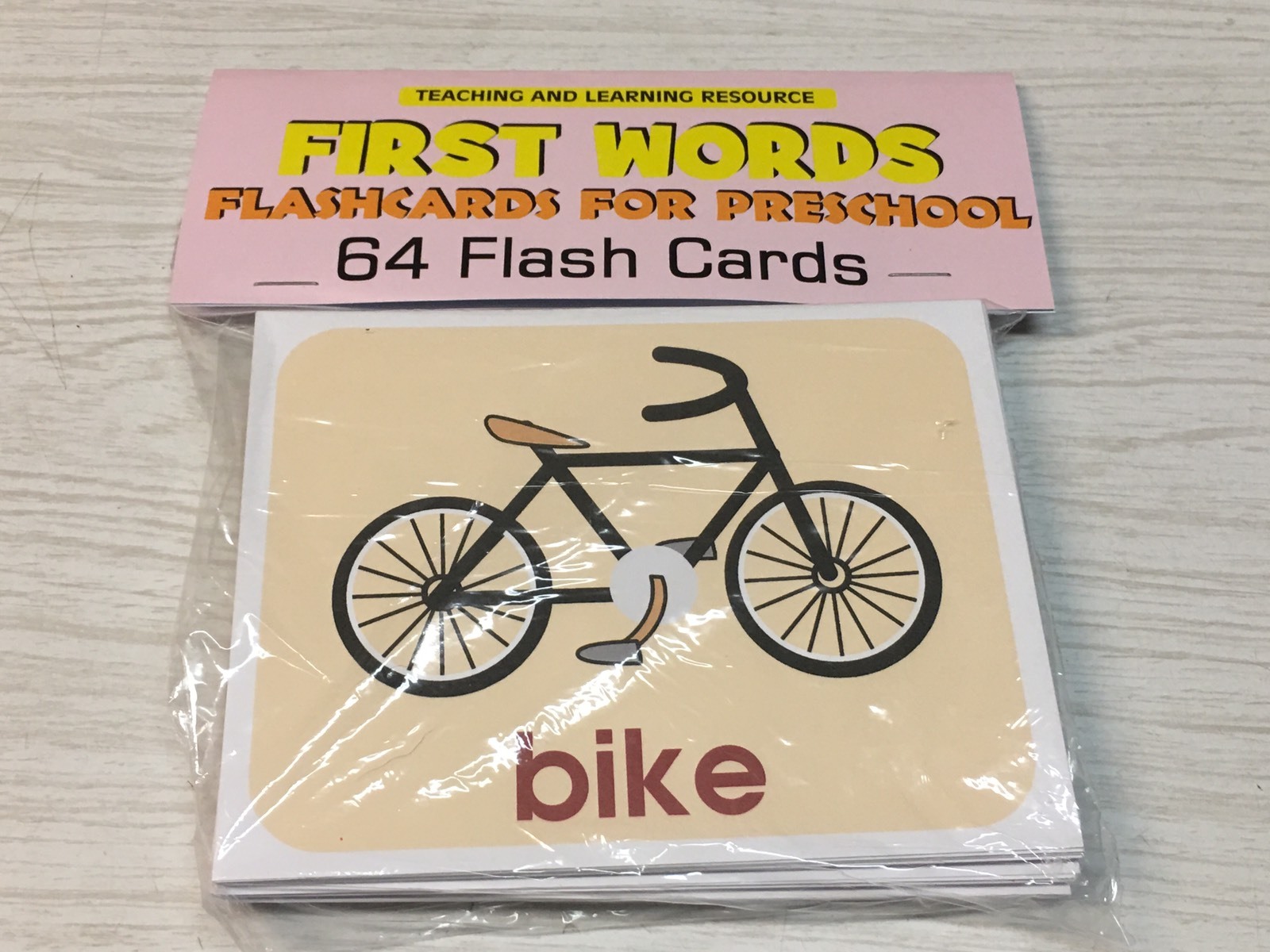 FIRST WORDS – Flashcards for Preschool 64 Cards- Speech Teaching supplies