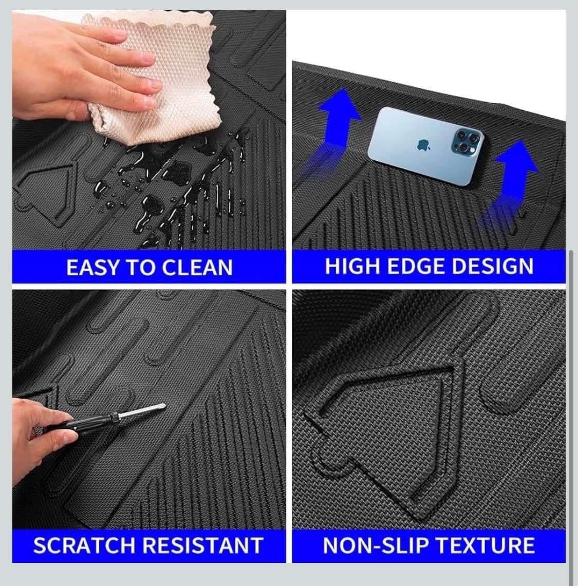 Cargo Mat Compatible with 2021-2026 Ford Bronco 4 Door Trunk Mat 2025 Bronco