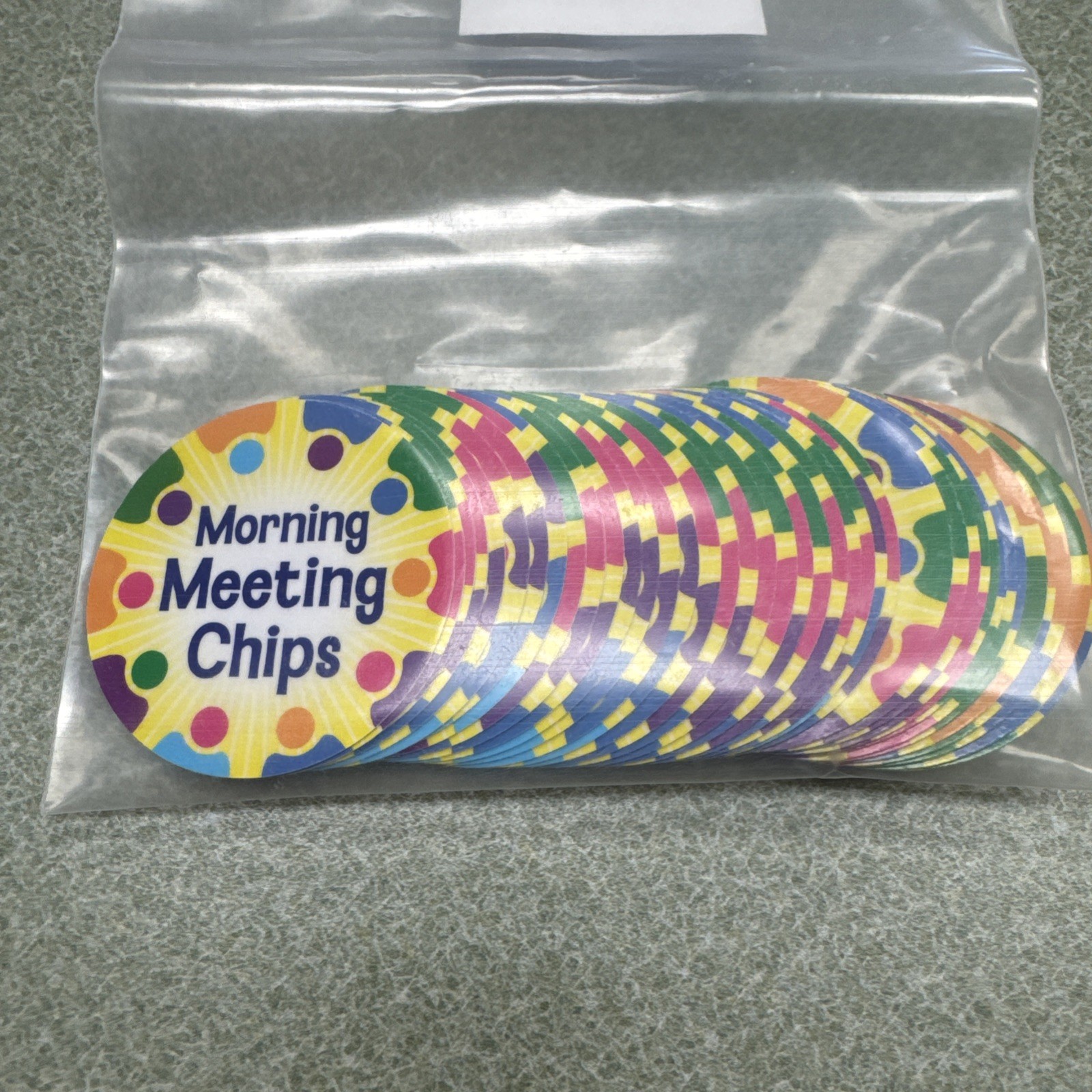 Morning Meeting Chips- Questions Get to Know Students Classroom Learning