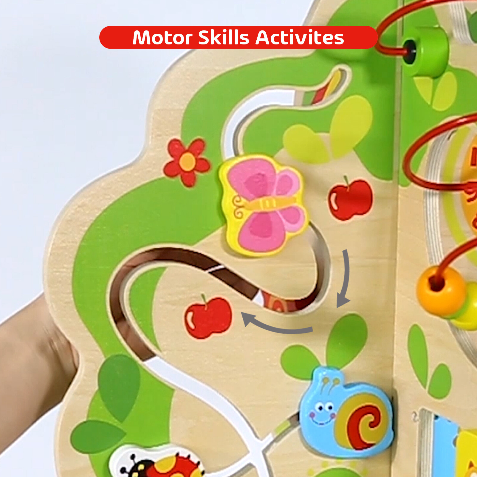 TOOKYLAND Children’s Rotating Activity Center – Toy Tree, 2+