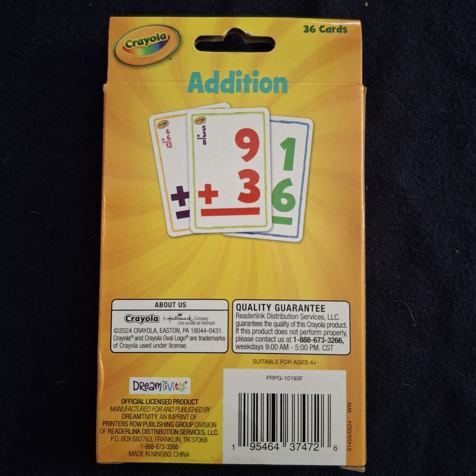 Crayola Flash Cards Lot of 4 ABC Shapes Colors Animals Addition Preschool 3+