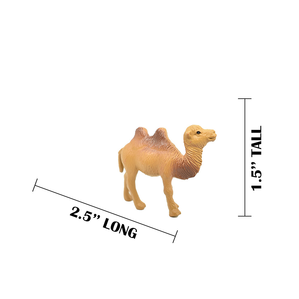 Camel, Bactrian, Plastic Toy Animal, Kids Gift, Realistic Figure, 2.75″ F3548