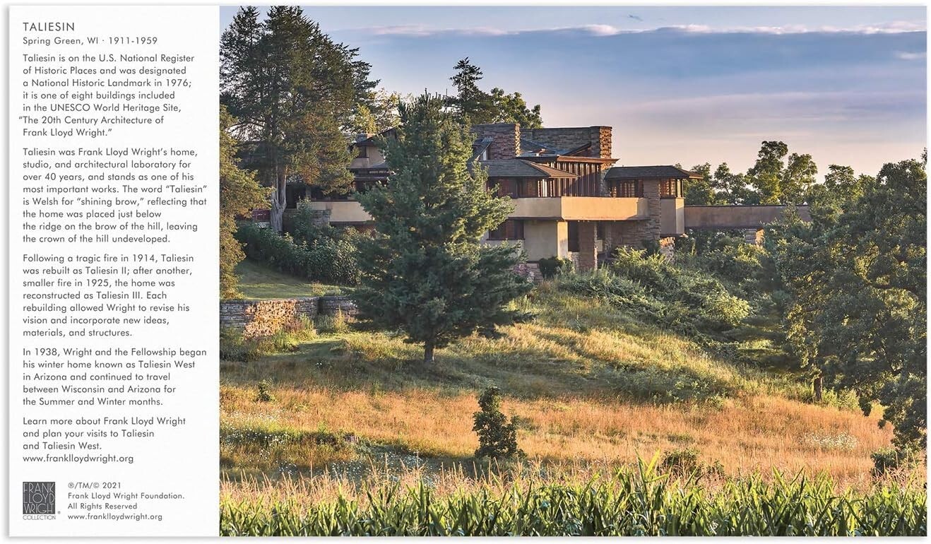 Frank Lloyd Wright Double-Sided Puzzle – Taliesin & Taliesin West – 500 Pieces