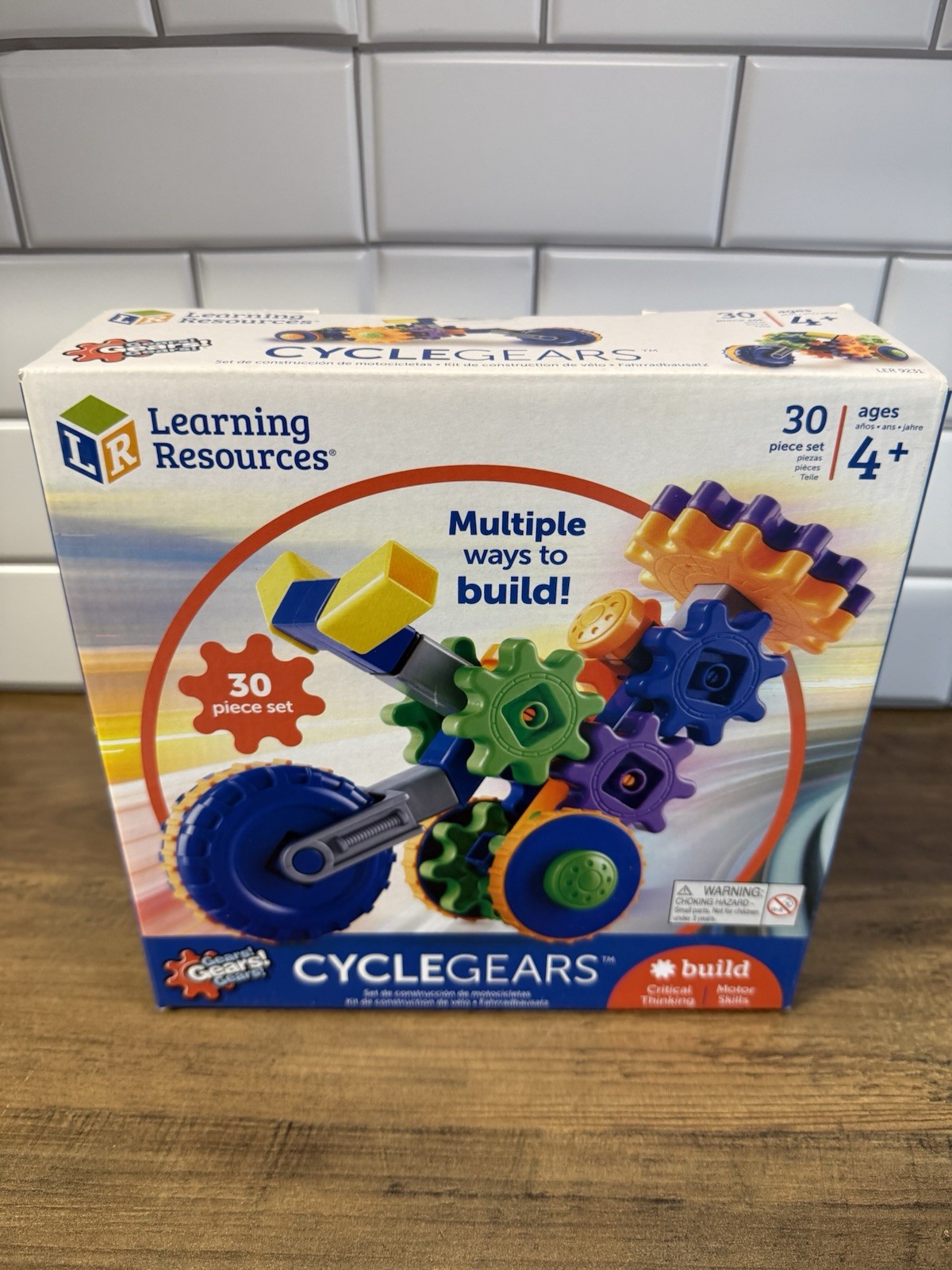 Learning Resources – CycleGears – 30-Piece Motorcycle Building Set – New/Sealed