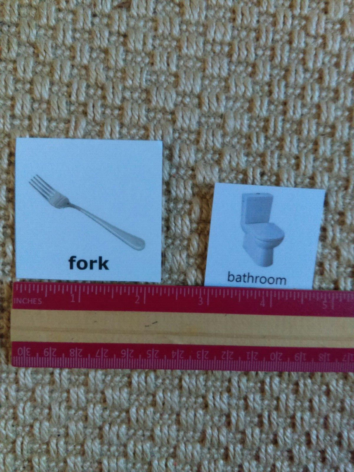 Lot of Plastic Binder Picture Cards Learning Words Speech Therapy Language Help