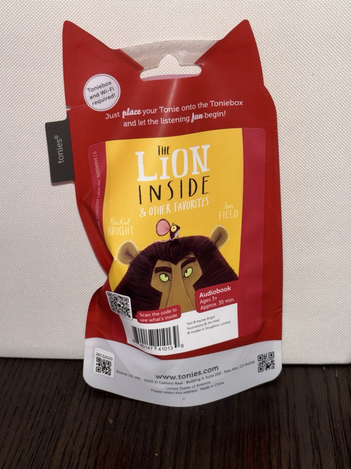 Tonies The Lion Inside Tonie for Toniebox – NEW