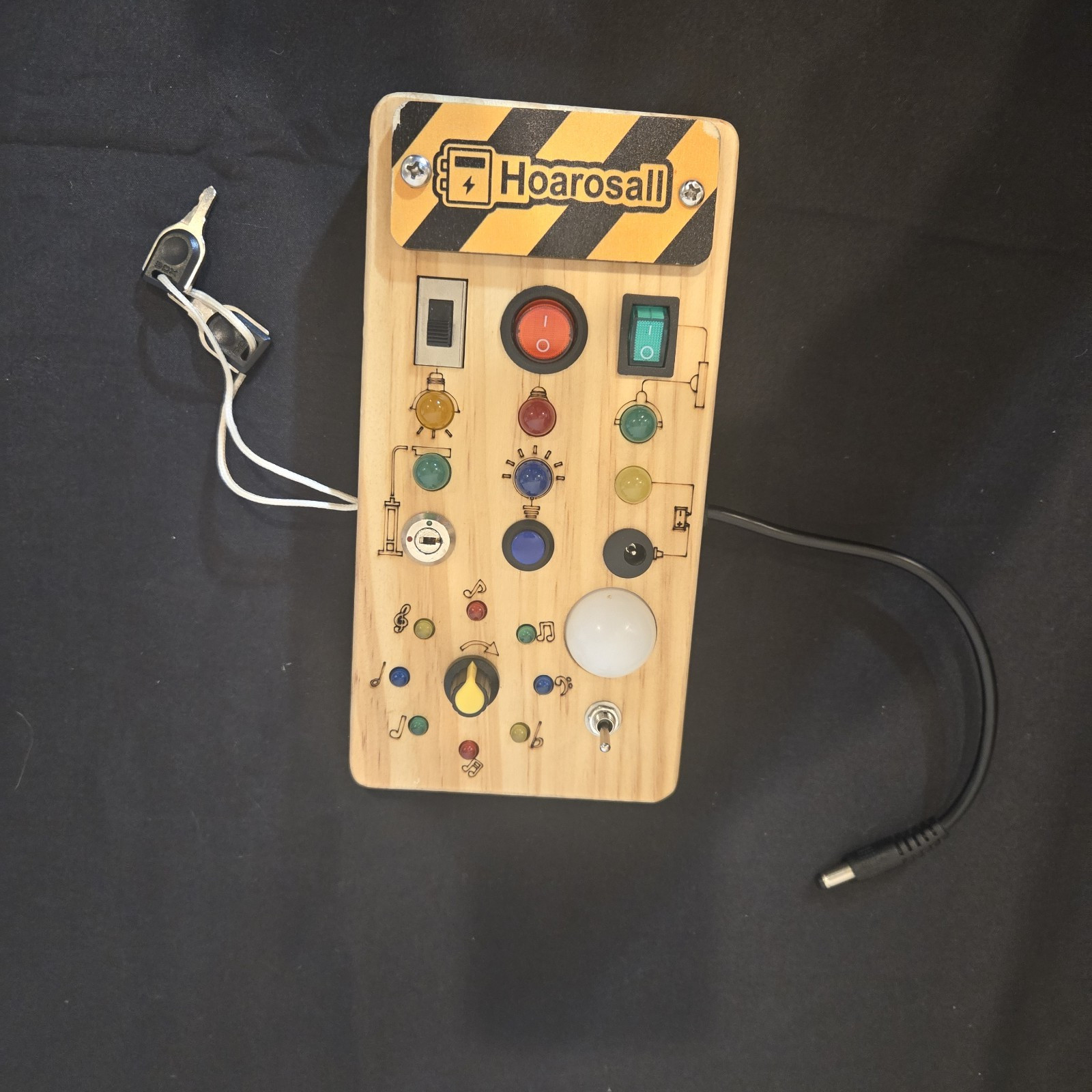 Hoarosall Montessori Busy Board 8 LED Lights for Sensory Learning