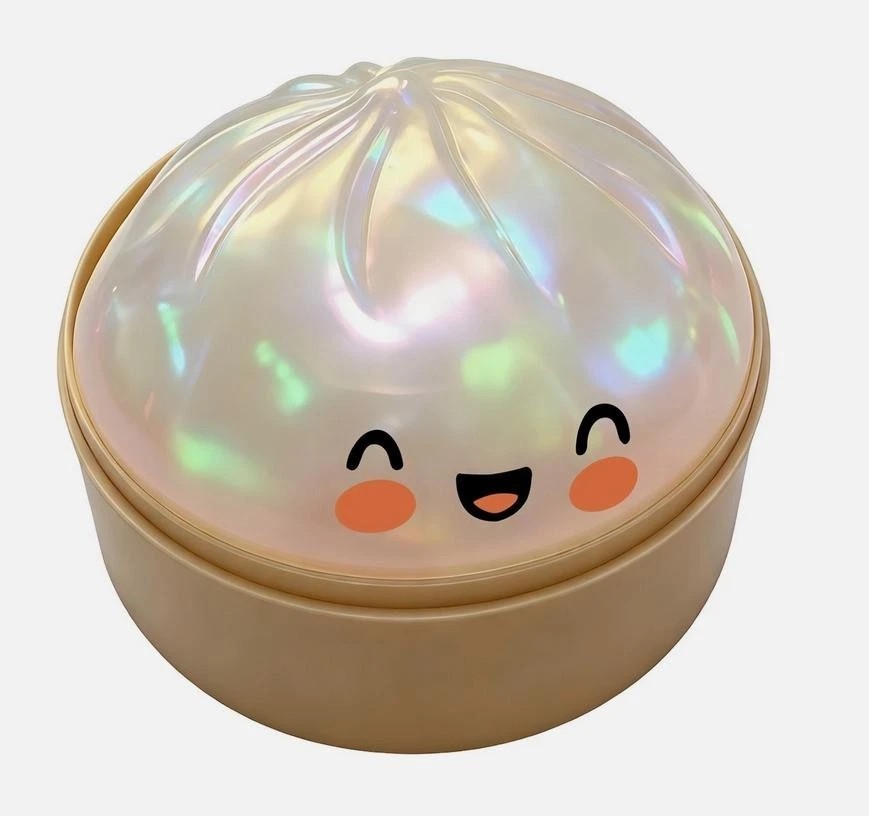 Rare silver Glitter Dumpling Squishy – Mystery Bao Bun HTF
